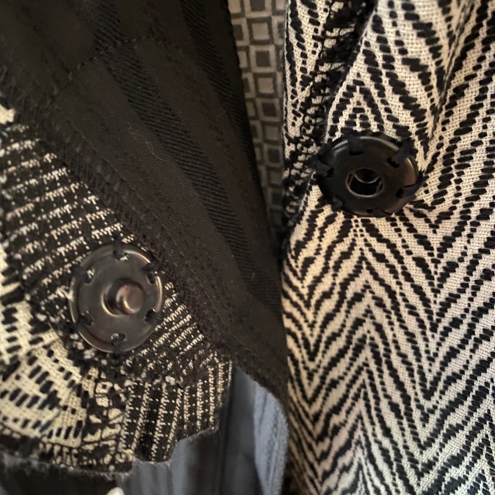 Cameleon Black Floral Patchwork Jacket Blazer.Art… - image 8